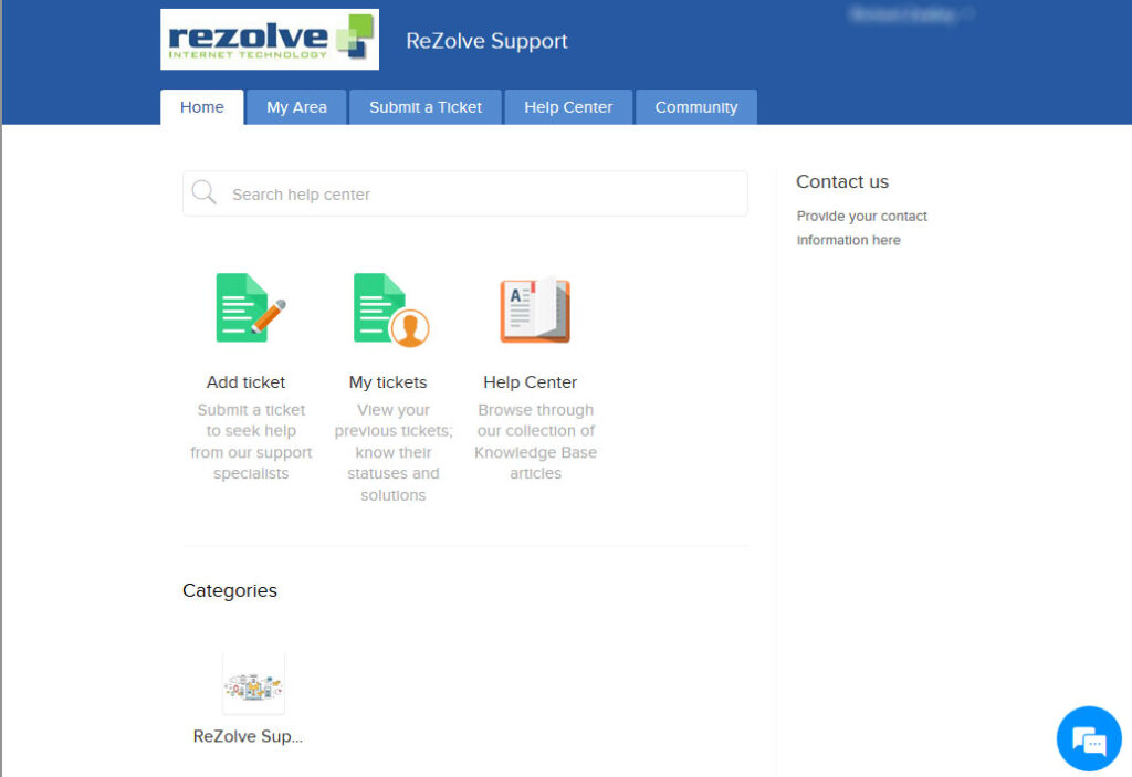 ReZolve support portal